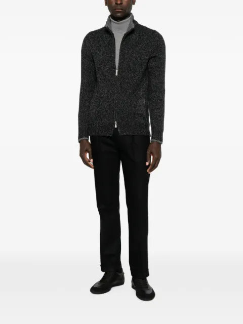 Gran Sasso zip-up wool cardigan