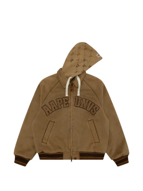 AAPE BY *A BATHING APE® logo-appliqué hooded jacket