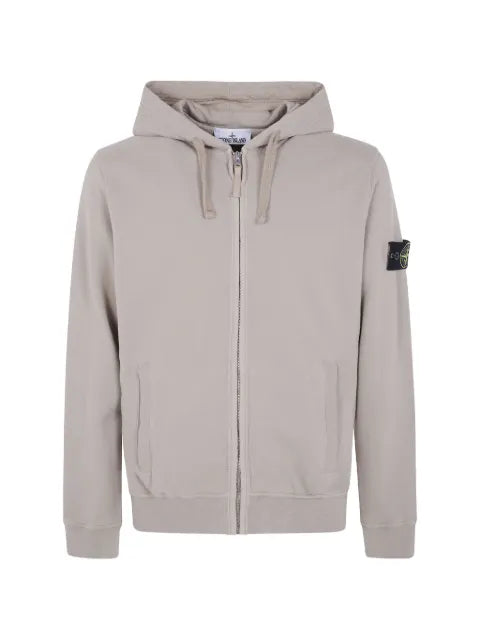 Stone Island 6100067 brushed organic cotton fleece hooded sweatshirt