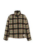 FOUND check-print fleece sweatshirt