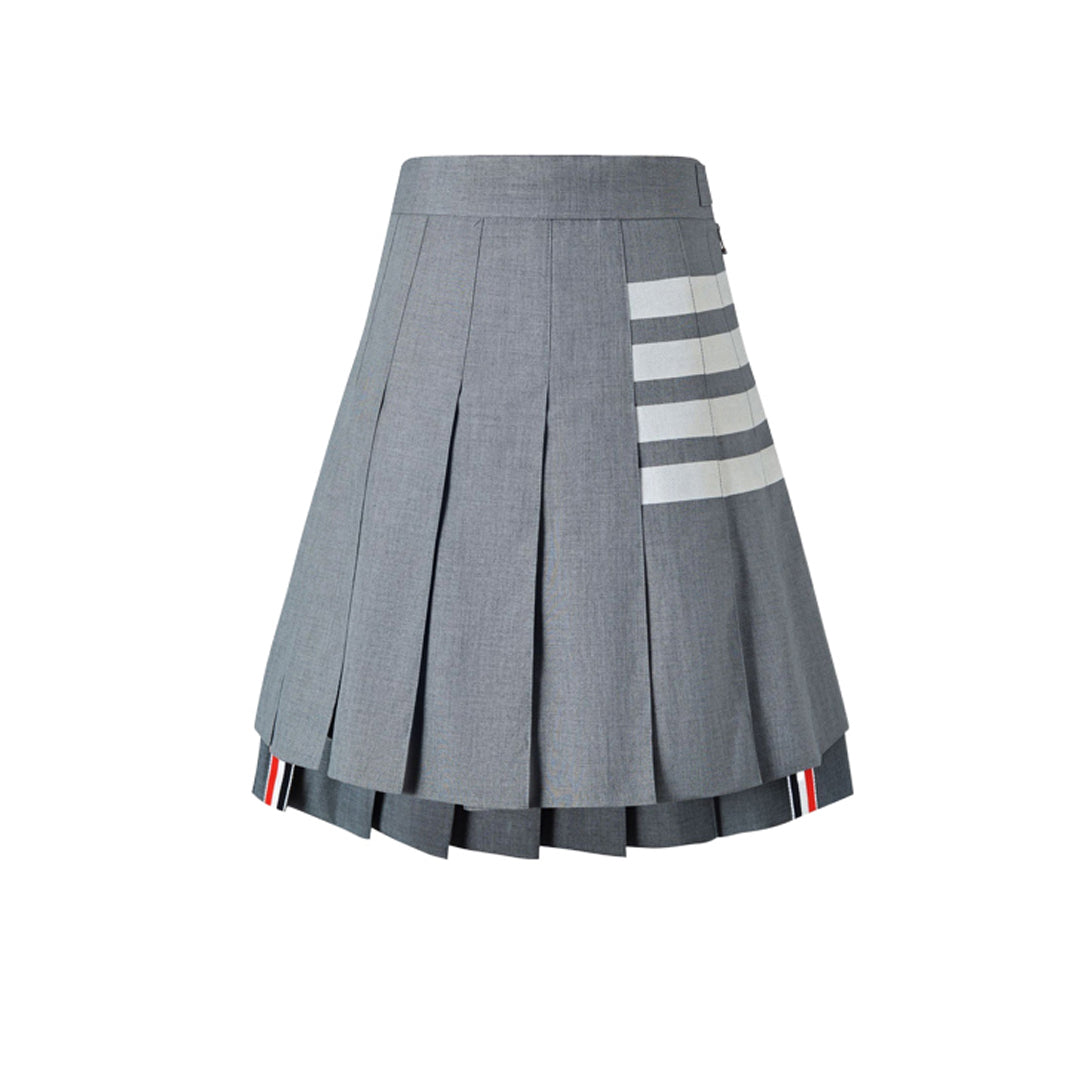 Women's 4-Bar Pleated Mini Skirt | Thom Browne