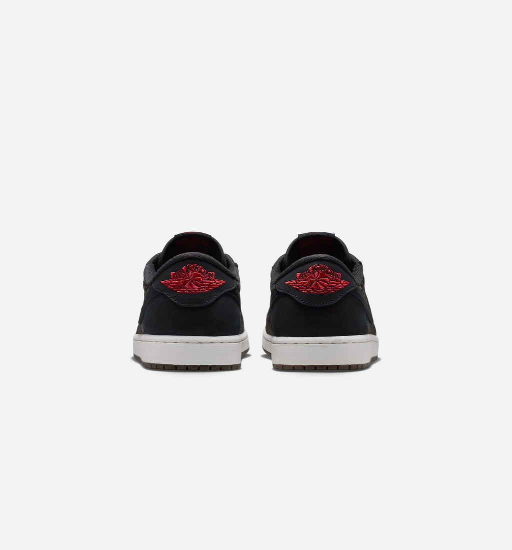 Air Jordan 1 Retro Low OG Laser Black And Varsity Red Men's Lifestyle Shoe - Black/Varsity Red/Summit White