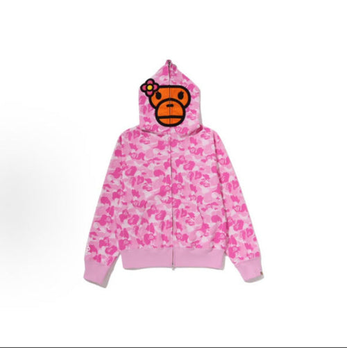 A Bathing Ape Baby Milo Flower Camo Full Zip Hoodie