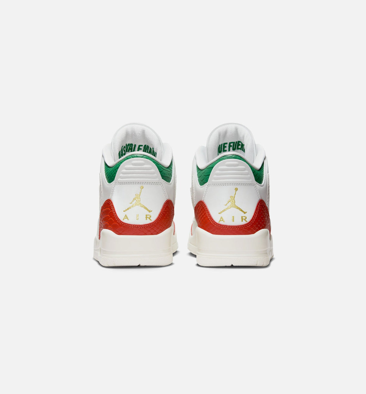 Air Jordan 3 Retro 'El Vuelo' - Men's Lifestyle Sneaker (Summit White/Pine Green/Dragon Red/Metallic Gold)