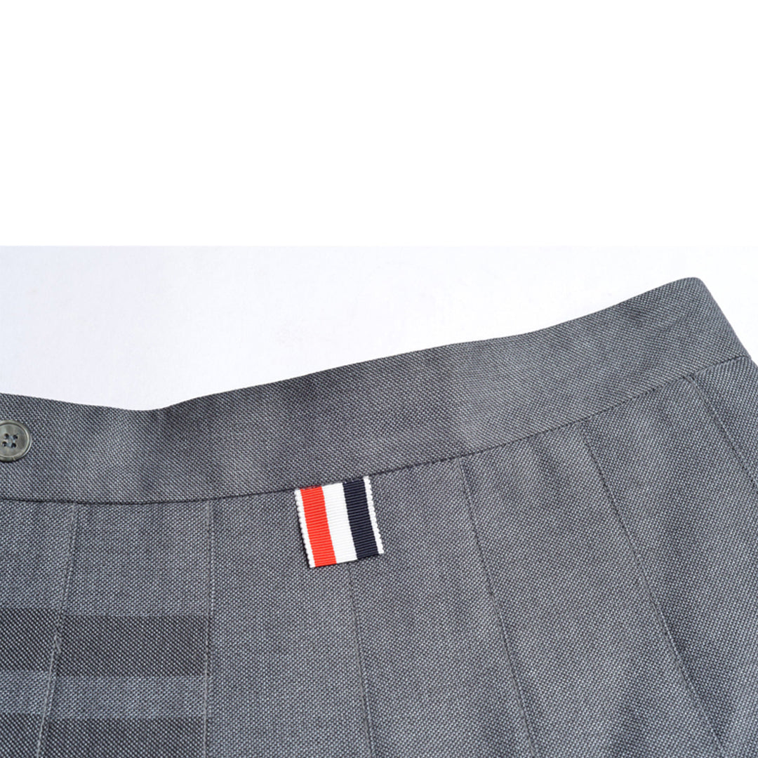 Women's 4-Bar Pleated Mini Skirt | Thom Browne