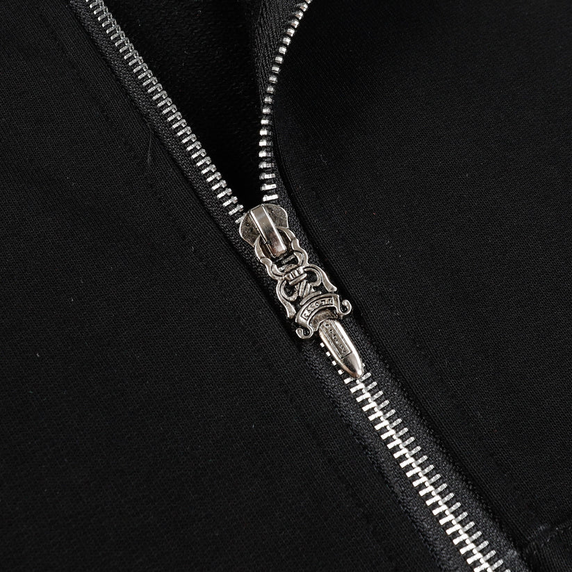 Chrome Hearts Script Logo Classic Zip Up Hoodie 9811