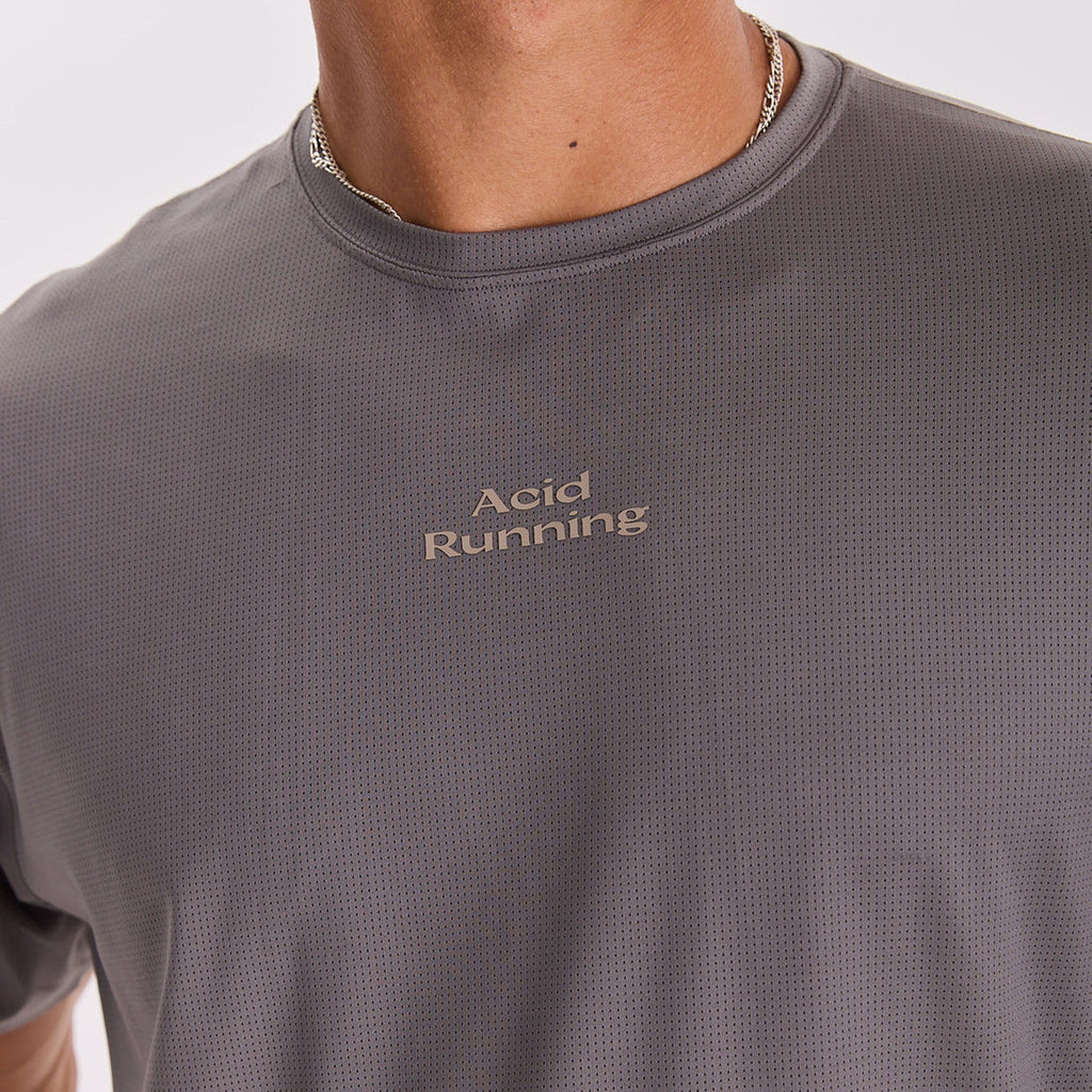 Acid Running Men's Hare Tech T-Shirt: Shadow Taupe