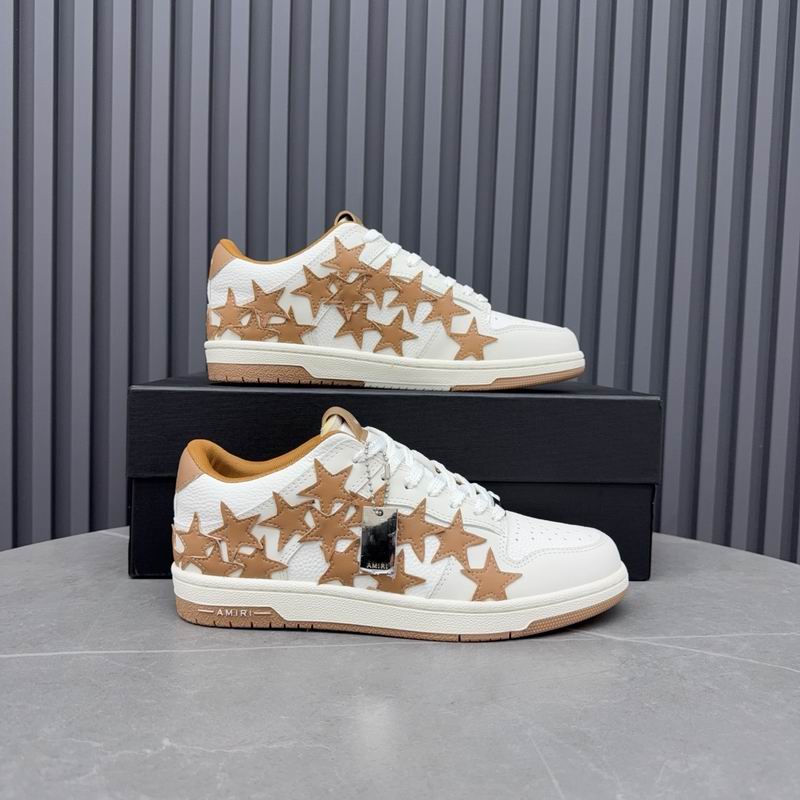 AMIRI Stars Court Low Sneaker – White/Tan