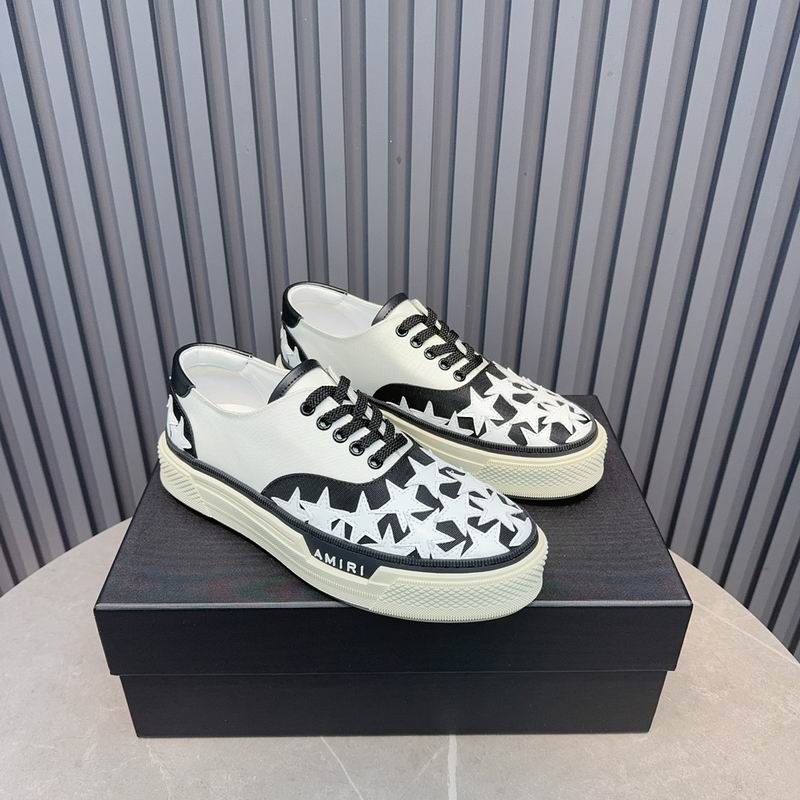 AMIRI Stars Court Low Sneaker – White/Black