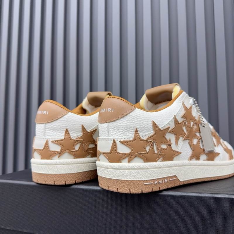 AMIRI Stars Court Low Sneaker – White/Tan
