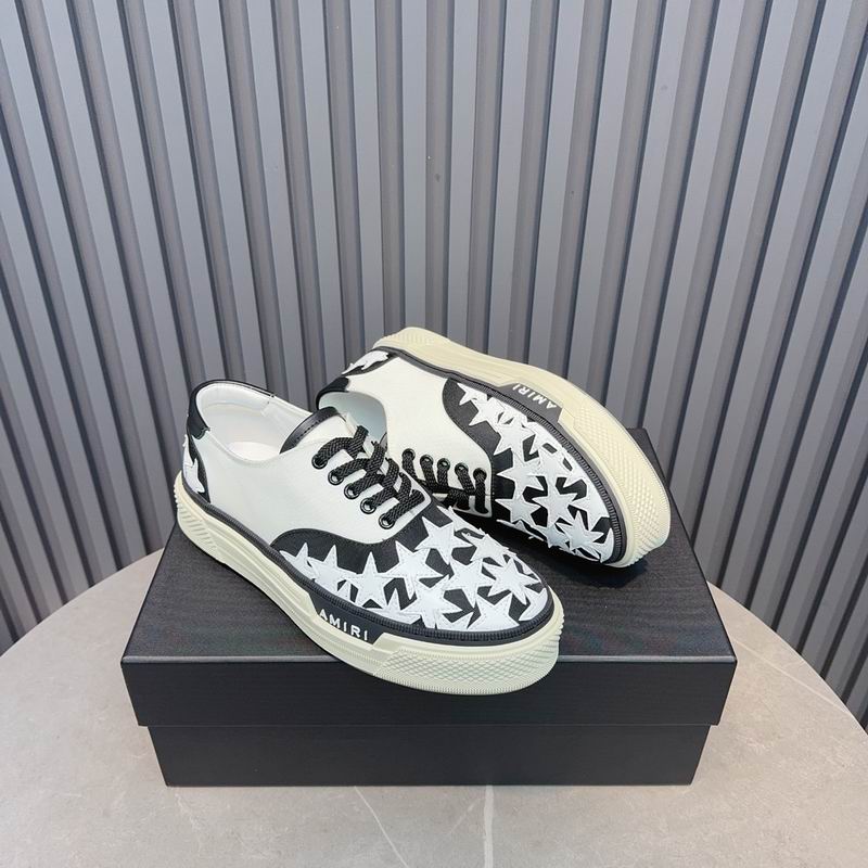 AMIRI Stars Court Low Sneaker – White/Black