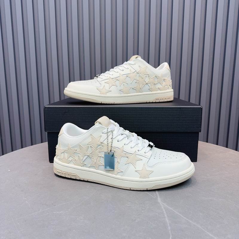 AMIRI Stars Court Low Sneaker – White/Cream