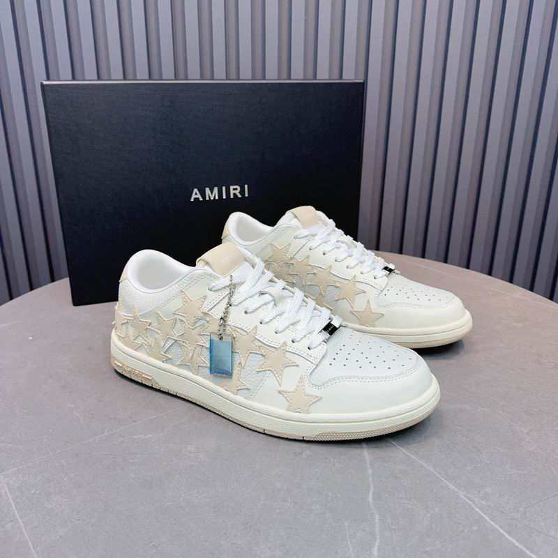 AMIRI Stars Court Low Sneaker – White/Cream