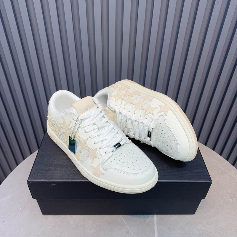AMIRI Stars Court Low Sneaker – White/Cream