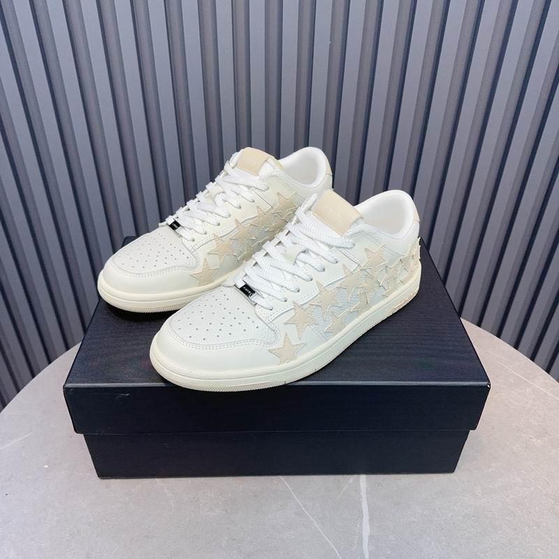 AMIRI Stars Court Low Sneaker – White/Cream