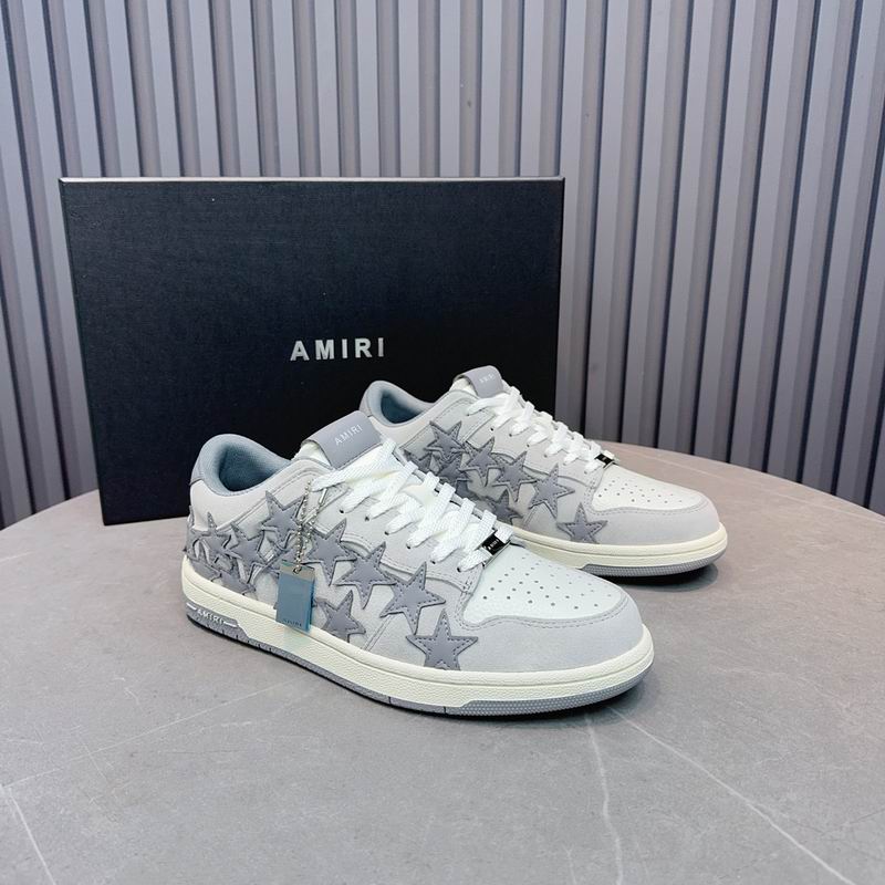 AMIRI Stars Court Low Sneaker – Grey/White