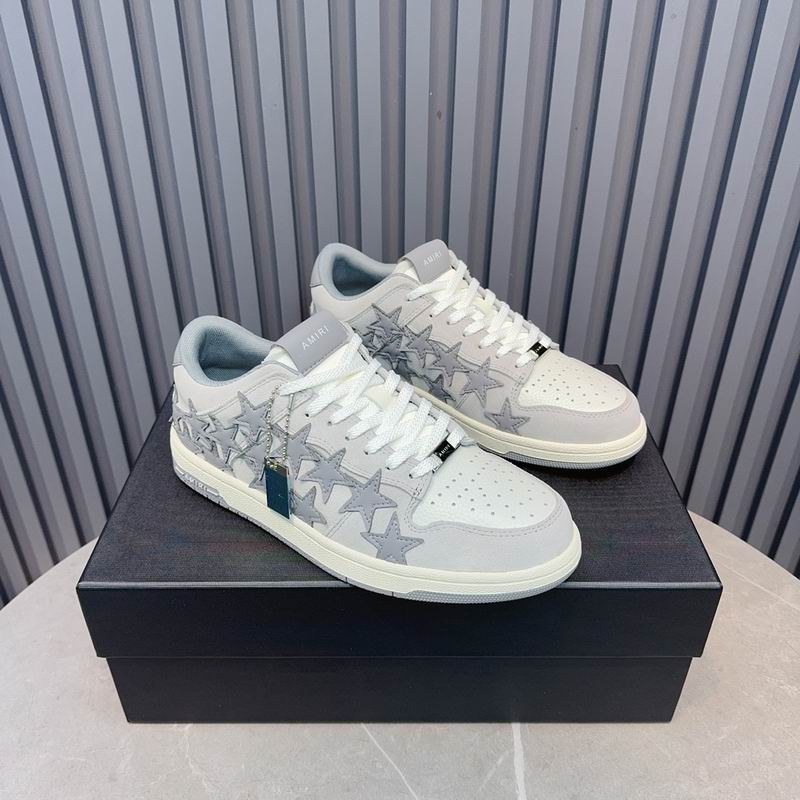 AMIRI Stars Court Low Sneaker – Grey/White