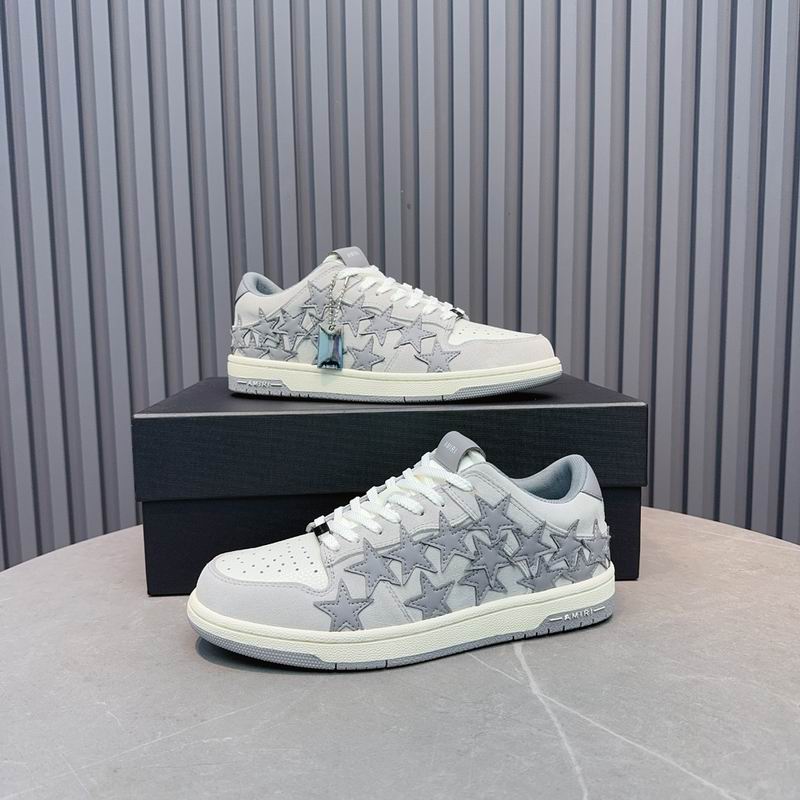 AMIRI Stars Court Low Sneaker – Grey/White