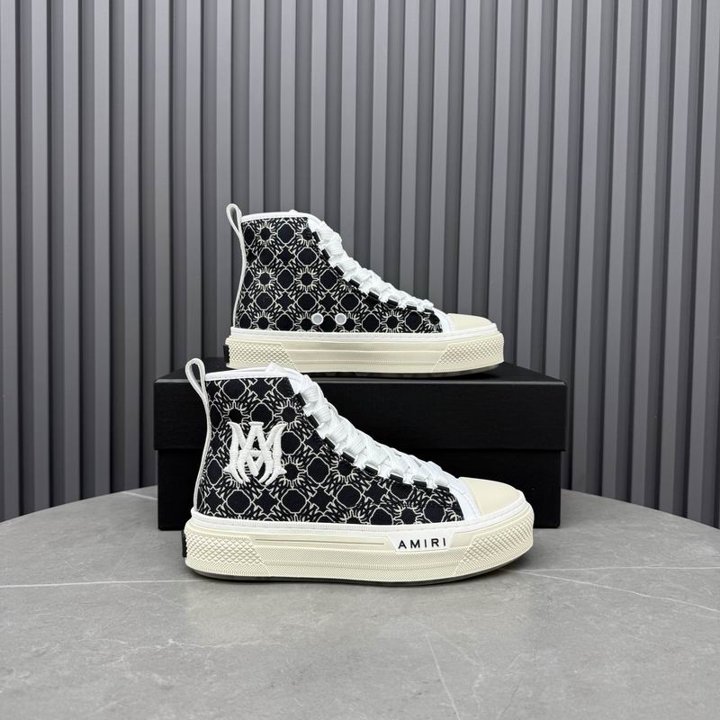 AMIRI MA Quad Court Hi Sneaker – Black Monogram