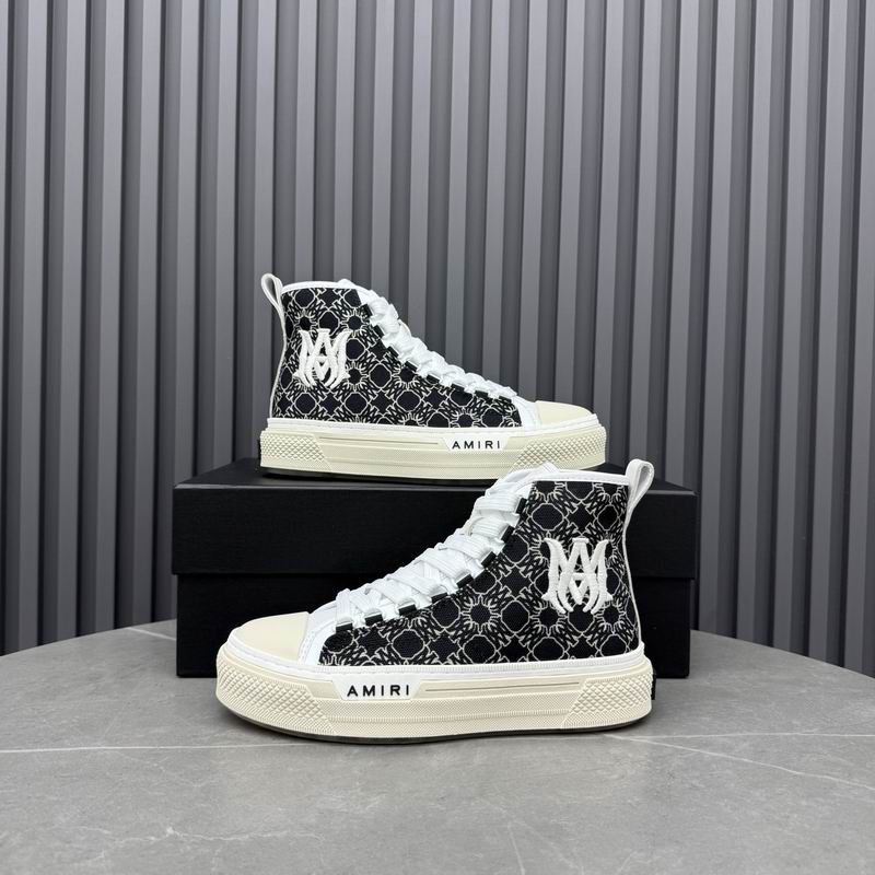 AMIRI MA Quad Court Hi Sneaker – Black Monogram