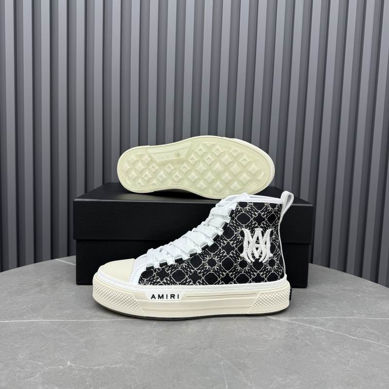 AMIRI MA Quad Court Hi Sneaker – Black Monogram