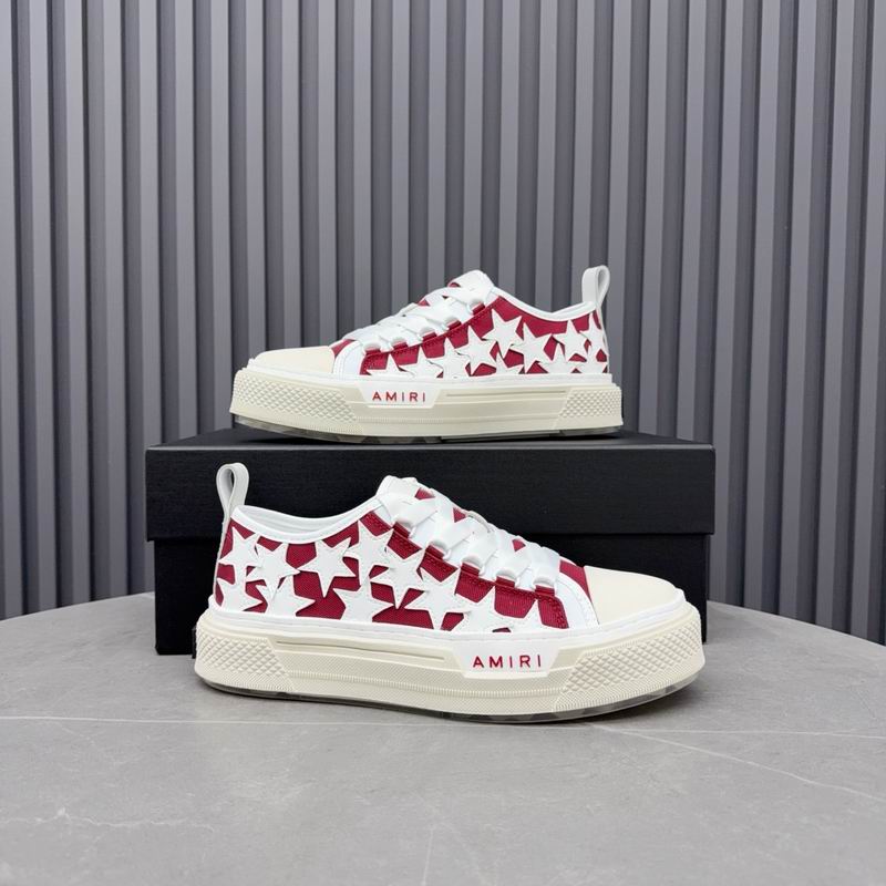 AMIRI Stars Court Low Sneaker – White/Red