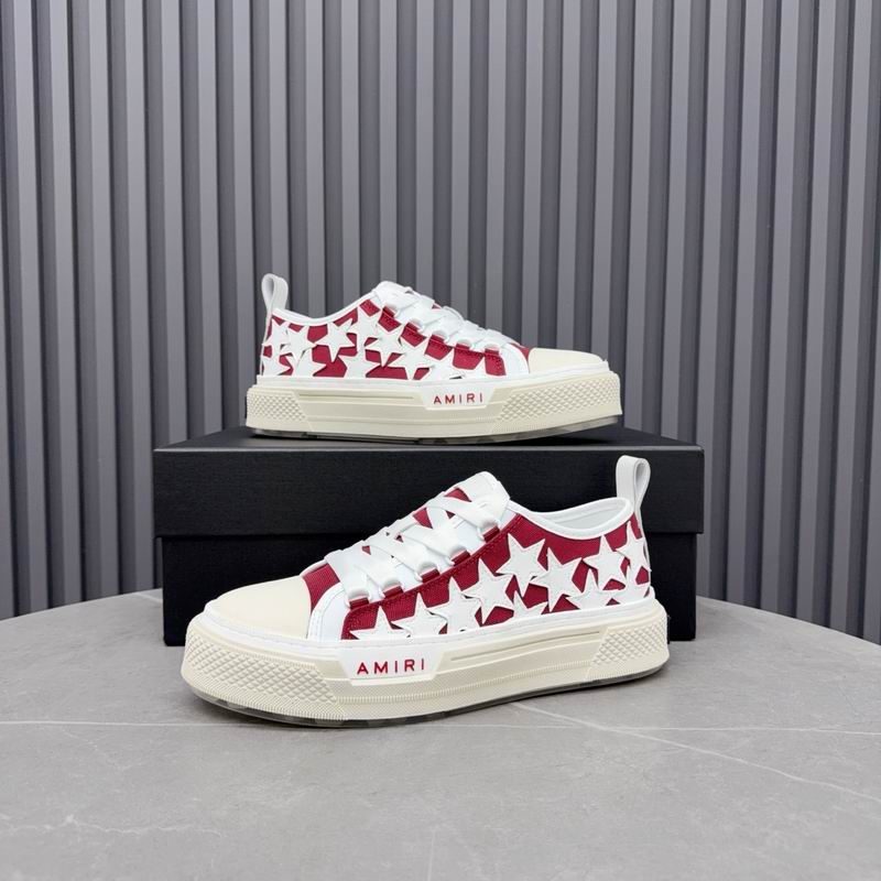 AMIRI Stars Court Low Sneaker – White/Red
