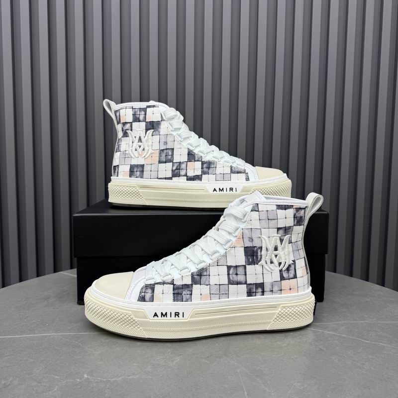 AMIRI MA Quad Court Hi Sneaker – White Mosaic
