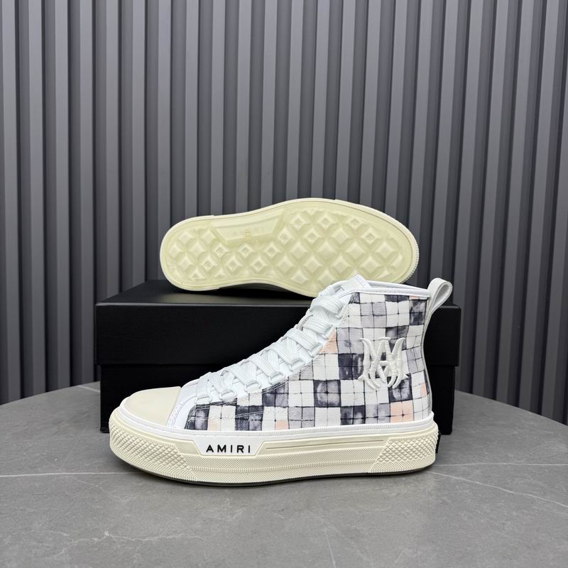 AMIRI MA Quad Court Hi Sneaker – White Mosaic