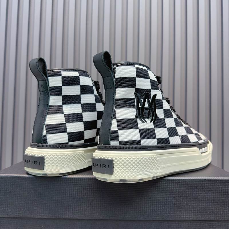 AMIRI MA Quad Court Hi Sneaker – Black Checkerboard