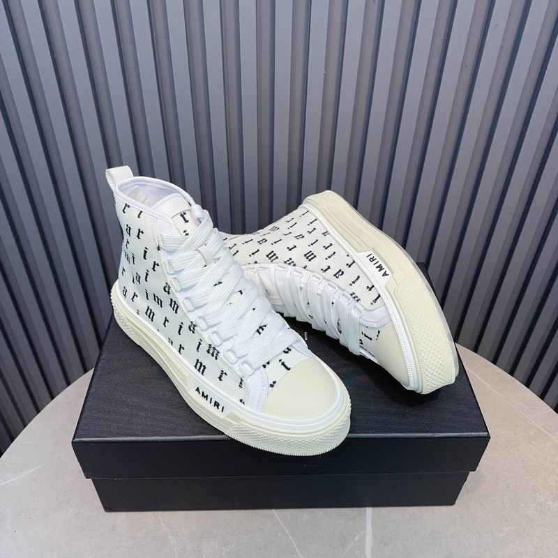 AMIRI MA Quad Court Hi Sneaker – White Gothic Lettering