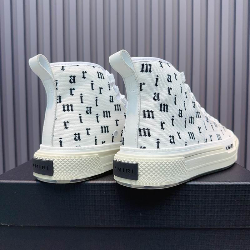 AMIRI MA Quad Court Hi Sneaker – White Gothic Lettering