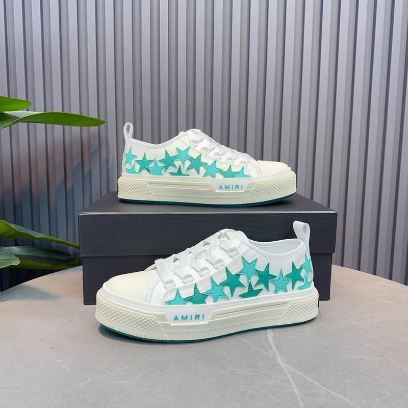 AMIRI Stars Court Low Sneaker – White/Mint