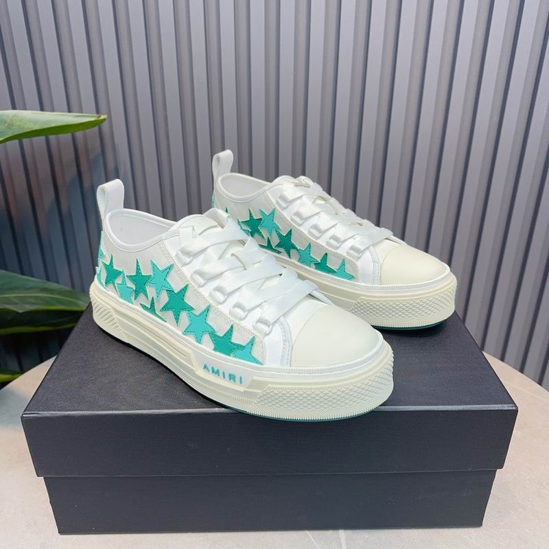 AMIRI Stars Court Low Sneaker – White/Mint