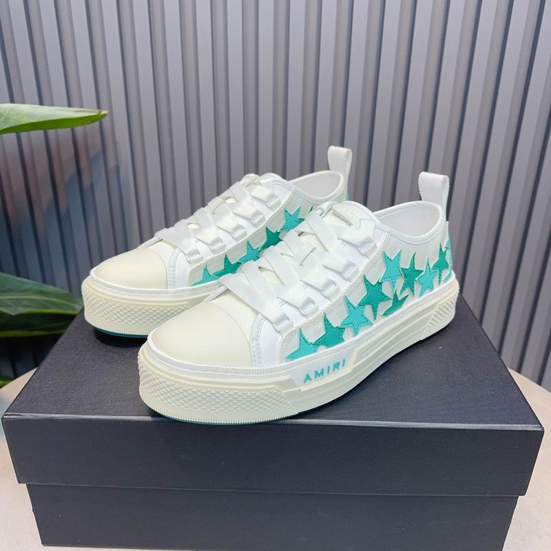 AMIRI Stars Court Low Sneaker – White/Mint