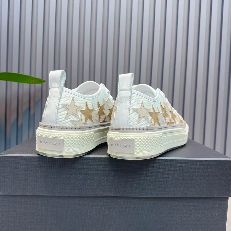 AMIRI Stars Court Low Sneaker – White/Gold