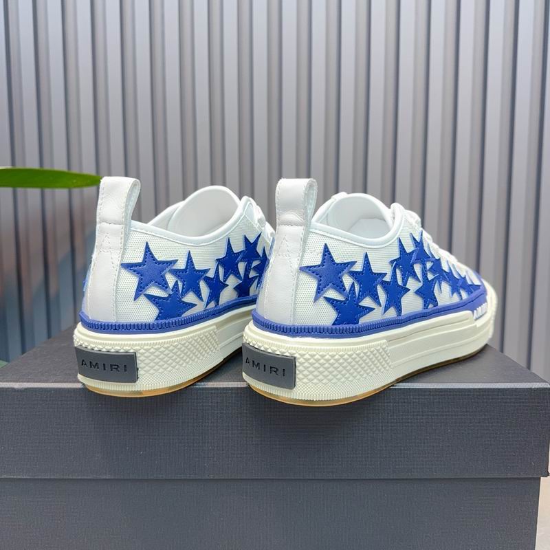 AMIRI Stars Court Low Sneaker – White/Royal Blue