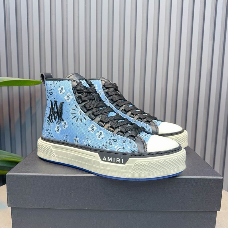 AMIRI MA Quad Court Hi Sneaker – Sky Blue Bandana