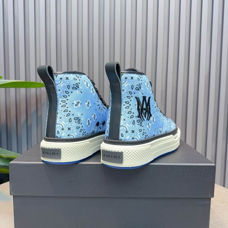AMIRI MA Quad Court Hi Sneaker – Sky Blue Bandana
