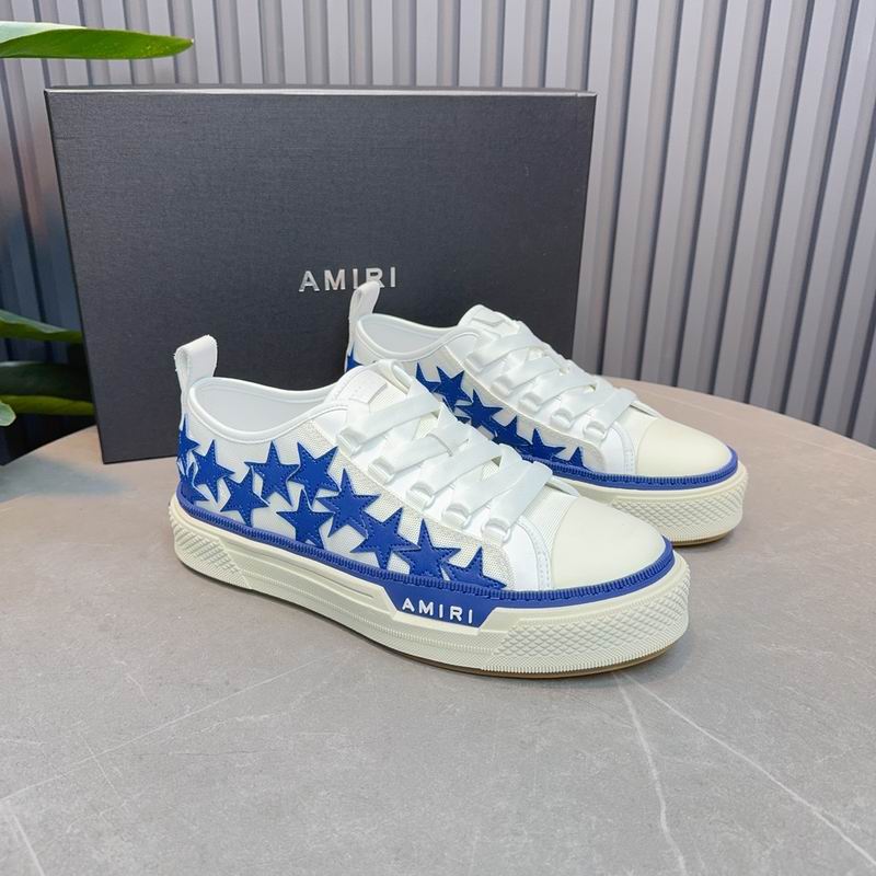 AMIRI Stars Court Low Sneaker – White/Royal Blue