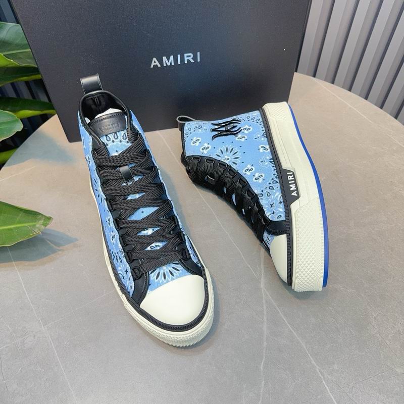 AMIRI MA Quad Court Hi Sneaker – Sky Blue Bandana