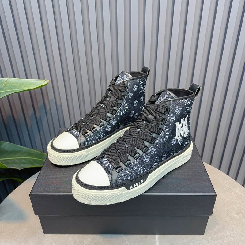 AMIRI MA Quad Court Hi Sneaker – Navy Bandana