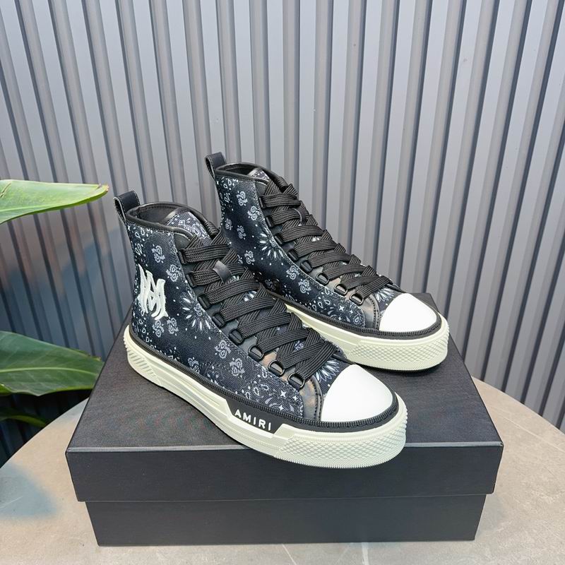 AMIRI MA Quad Court Hi Sneaker – Navy Bandana