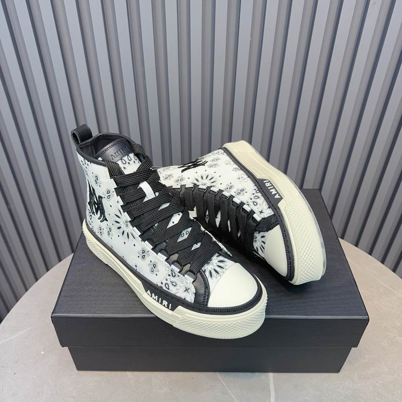 AMIRI MA Quad Court Hi Sneaker – White Bandana Black MA