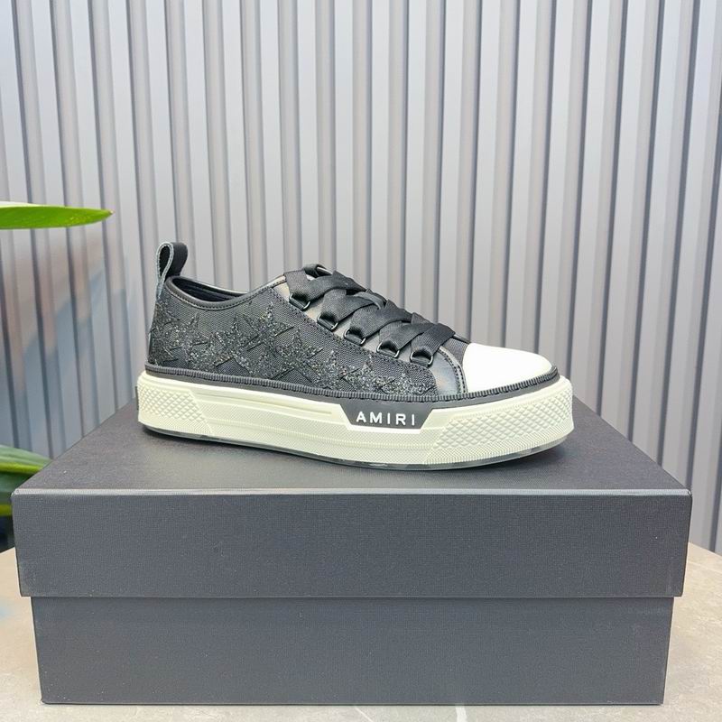 AMIRI Stars Court Low Sneaker – Black Glitter