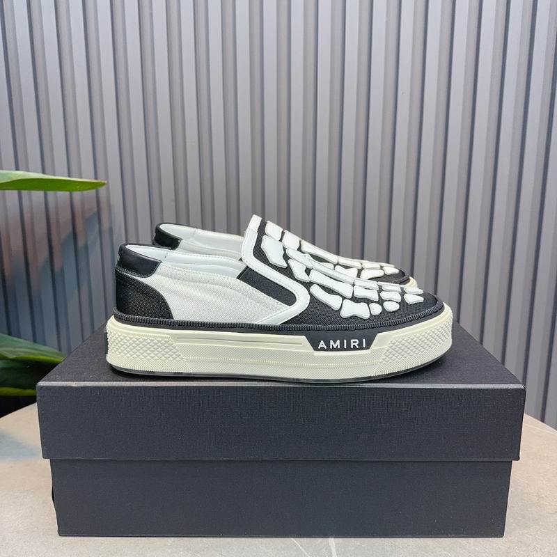 AMIRI Skeleton Slip-On Sneaker – Black/White