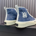 AMIRI MA Quad Court Hi Sneaker – Blue Stripe Denim