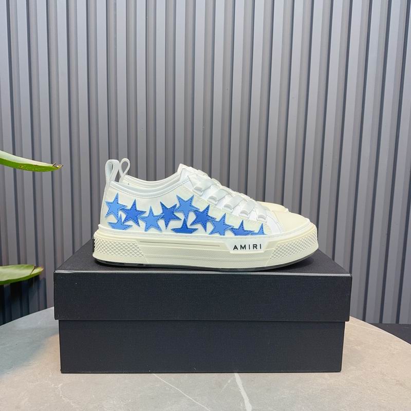 AMIRI Stars Court Low Sneaker – White/Blue