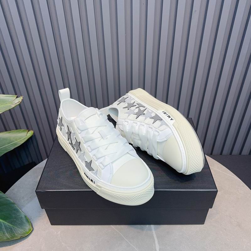 AMIRI Stars Court Low Sneaker – White/Grey