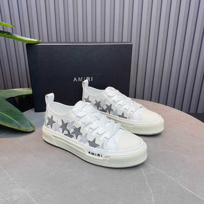 AMIRI Stars Court Low Sneaker – White/Grey